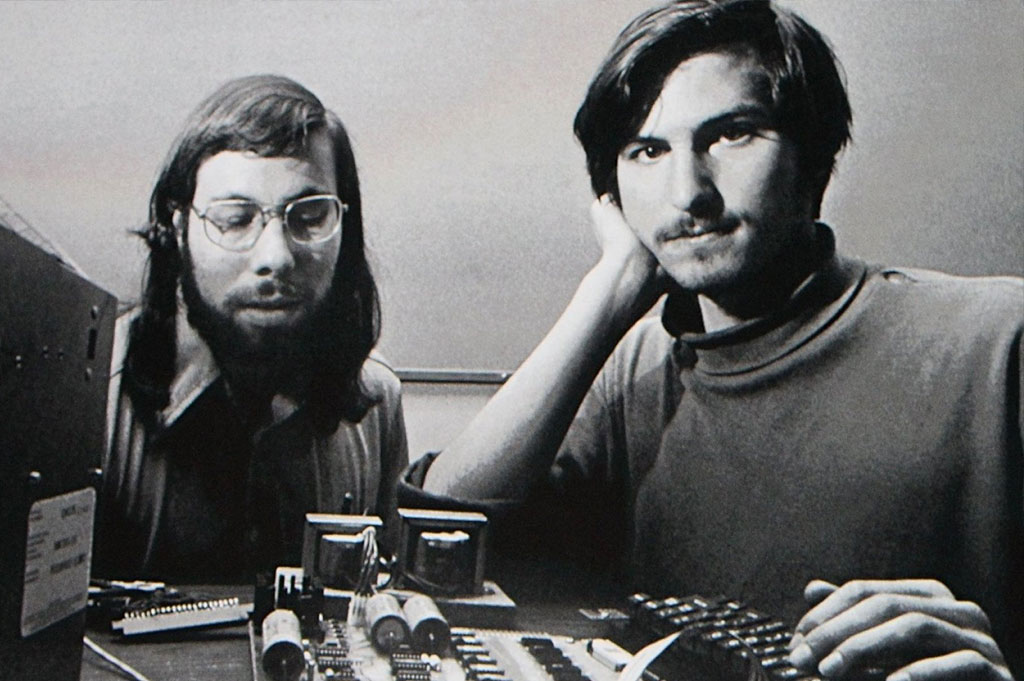 Steve Wozniak and Steve Jobs